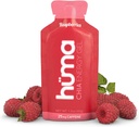 Huma Chia Energy Gel, Raspberries, 12 Gels, 25mg Caffeine por Packet - Premier Sports Nutrition for Endurance Exercise