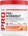 GNC Pro Performance Pre Workout Powder para Hombres y Mujeres, Energía, Hidratación, Focus, Sugar Free, Gluten Free, Performance Supplement, Tropical Fruit Punch, 30 Servings