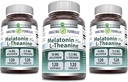 Amazing Fórmulas Melatonin 10 Mg Plus L-Theanine 5.5 Mg Suplemento Silencio 120 Tablets ← No-GMO TEN Gluten Free TEN Made in USA ← Pack of 3