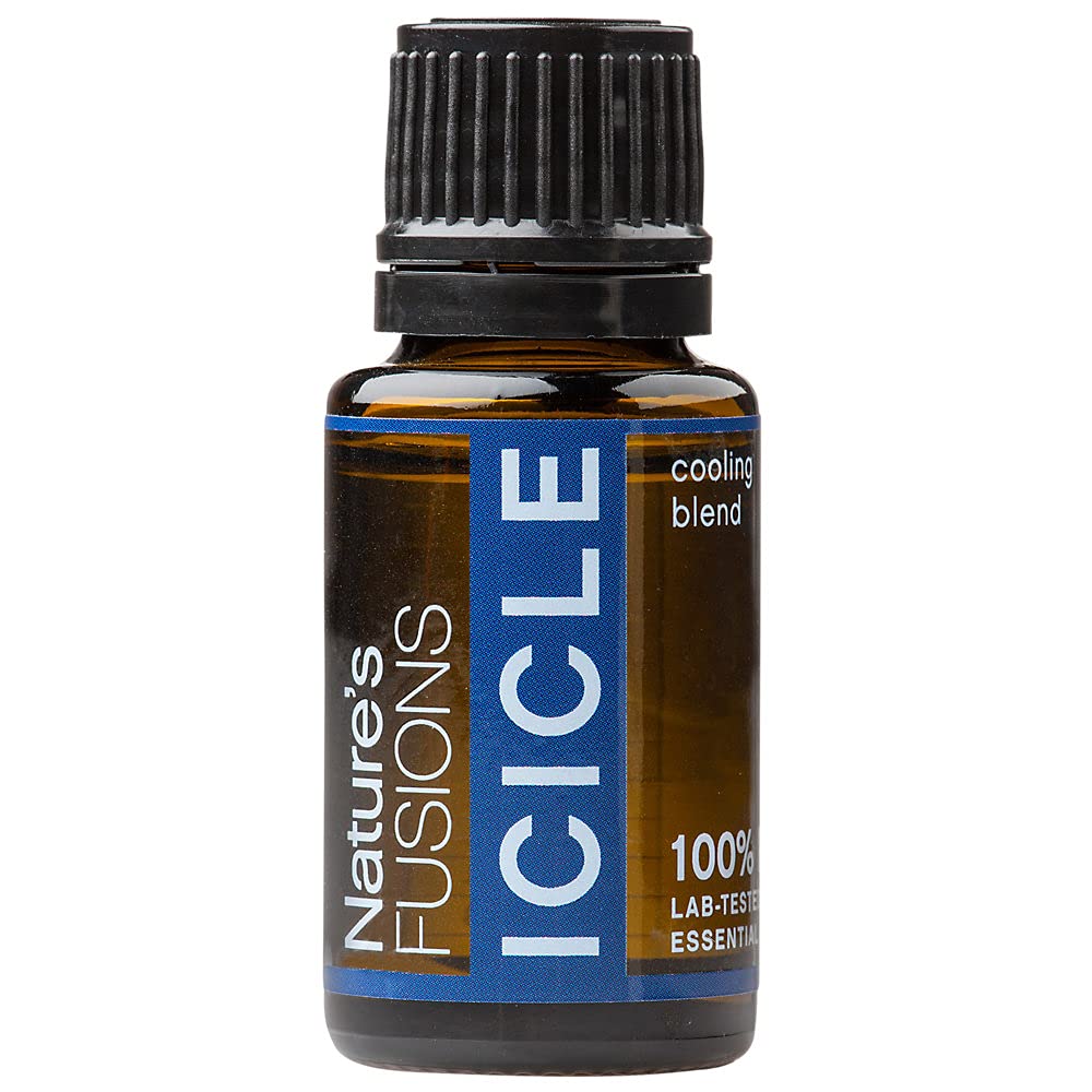 Fusiones de la naturaleza Meno-Cool, 100% Aceite esencial puro y natural para aromaterapia y uso tópico, 5 Fl Oz (Pack of 1) (15 mL)