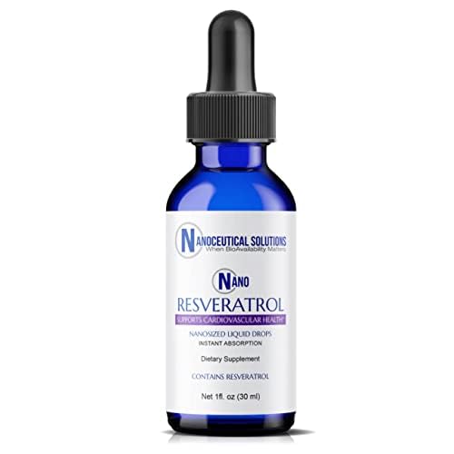 Soluciones nanocéuticas Nano Liquid Resveratrol Trans Resveratrol Suplemento para Cerebro " Heart Health ¦ Ultra-Efficient Absorption, Up to 8 Times Higher Than Resveratrol Capsules ← 30 Servings