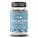 Concepción Suplementos de fertilidad para Mujeres – Ovulación de Ayudas, Equilibrio Hormonal, & Ciclos Regulares – Soporte de Vitamina Prenatal con Myo-Inositol, Folate, Ácido Fólico, Vitex – 60 cápsulas suaves vegetarianas