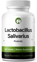 Lactobacillus Salivarius Probiotic Supplement 240 Tablets 3 Billion CFU Probiotics for Men &amp; Women Supports Dental, Digestive & Gut Health (240, Lactobacillus Salivarius)
