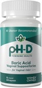 pH-D Feminine Health Support - 600 mg Boric Acid Suppositories - Mujer Propieda - para el uso del olor vaginal - 12 Conteo