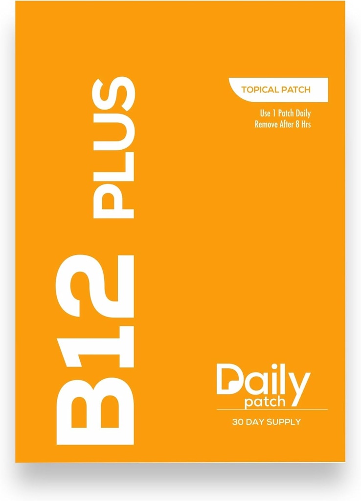 Daily Patches B12 Energy Plus Suplemento tópico 30 Day Supply