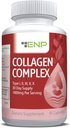 Complejo de Collagen ENP, Tipo I, II, III, V y X, derivado de fuentes no veganas, Confort Conjunto, Flexibilidad y Fuerza de Bone, 90ct, 30 Day Supply