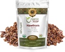 Orgánica Hawthorn Berries Cut " Sifted (Crataegus monogyna) - European Wild-Harvest  durable Orgánica " Kosher Certified peru Vegan, Non GMO " Gluten Free ← USDA Certified  durable Origin - Albania (1LBS / 16OZ)
