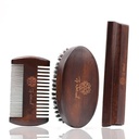 Beard Grooming Kit for Hombre - European Vintage Style w/Beard Comb, Beard Brush, Beard Bar - Focusing On Men's Beard Care, Mastering The Beards Of Men All Over the World