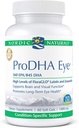 Nordic Naturals ProDHA Eye - Fish Oil, 360 mg EPA, 845 mg DHA, 20 mg FloraGLO Lutein, 4 mg Zeaxanthin, Apoyo a la función neurológica y la salud ocular a largo plazo*, 60 geles blandos