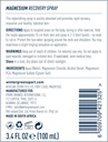 Espray de Cuerpo de Magnesio Invernal, 3.4 fl oz – Recuperación de Absorbing Rápido Mist para Alivio del Dolor, Calambres y Recuperación del Musculo, Fórmula de No-Greasy para Post-Exercise o Deportes