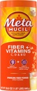 Metamucil Sparkling Fiber Suplemento + Vitaminas, Psyllium Husk Powder con vitaminas C, D &amp; B12, Suplemento diario de fibra para la salud digestiva, Citrus Flavored, Libre de azúcar, 90 Servings
