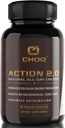 CHOQ Action 2.0 Energy &amp; Circulation Support - Rhodiola Rosea, Beetroot & B12 Suplemento - Nitric Oxide Booster for Men &amp; Women - Focus &amp; Recovery - 90 cápsulas