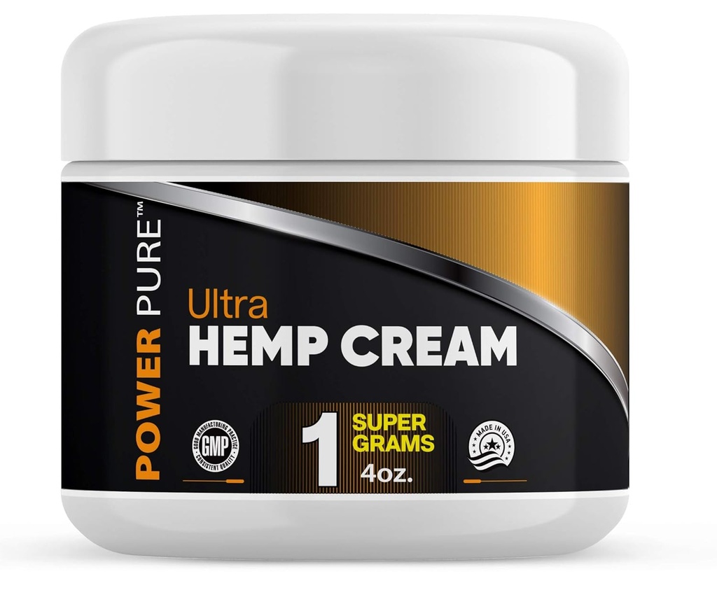 Power Pure Hemp Cream 1000Mg 4 Ounce Jar for Lower Back, Neck, Knees and hand Discomfort and Stiffness. Our Joint Rub doesn’t make False Claims of 340,000,000Mg which is not possible