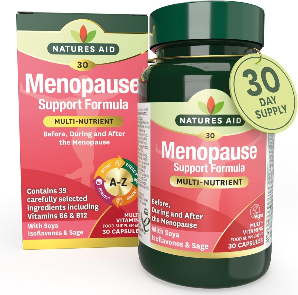 Natures Aid Menopause Support Fórmula 30caps