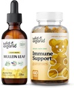 Wild & Organic Mullein Drops 2 oz &amp; Immune Support Gummies