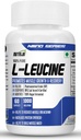 L-Leucine 1000mg Capsules Silencio promueve Lean Muscle Mass, Muscle Building &amp; Strengthening (120 Capsules)