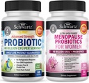 BioSchwartz Probiotic 40 Billion CFU 60 Count + Menopause Probiotics for Women 30 Count