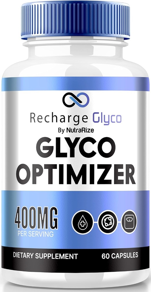 Recharge Glyco Capsules, Recharge Glyco-Optimizer for Health and Wellness, All Natural Glyco Support, Official Glyco Optimizer, RechargeGlyco Reviews (60 Capsules)