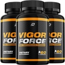 Fuerza de Vigor para Hombres Capsules, Píldoras de Fuerza de Vigor, Fórmula avanzada, Vigor Fuerza Suplemento dietético, Vigor Fuerza Todo el soporte natural Fórmula Comentarios (3 Pack – 180 Cápsulas)
