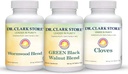 Dr Clark Store Intestine Support &amp; Cleanse Kit - con Freeze-Dried Green Black Walnut Hulls, Wormwood y Cloves-Helps Maintain Optimum Intestinal Function - Vegetarian Capsules
