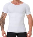 Hombres de afeitado corporal, Compresión de afeitado Vest Slimming Undershirt Tank Top, Tummy Control Chest, Hide Gynecomastia