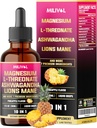10in1 Magnesium L-Threonate Liquid Drops with Ashwagadha, Lions Mane & 7 Más Herbals - 1 Fl Oz - Pineapple Flavor