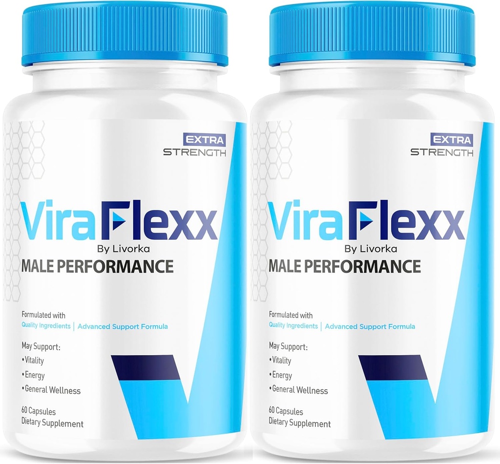 (2 Pack) ViraFlexx Pro Capsules for Men, Original ViraFlex Pro Male Support Pills All Natural Support Salud general, ViraFlex Premium Advanced Formula, Vira Flexx Reseñas, 120 cápsulas para 2 meses