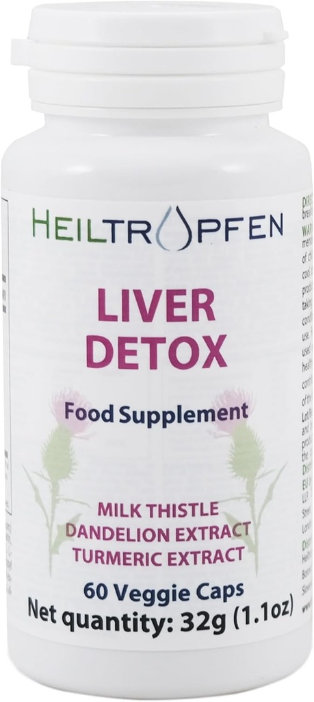 Heiltropfen Liver Detox Vegetarian caps ← 60 Capsules ← Suplemento dietético