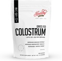 HEARTHY FOODS Pure Bovine Colostrum Powder 4oz 113g - Hasta el 30% IGG, 22 Servings (5g per seving), Leaky Gut Reparación Suplementos, Gut Health y Immune Apoyo.