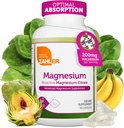 Zahler - Suplemento de Magnesio cápsulas 200 mg (90 Conde) Certificado Kosher Citrato de Magnesio Bioactivo para Max Absorción - Magnesio Natural Mineral para Mujeres - Mejores Suplementos de Magnesio