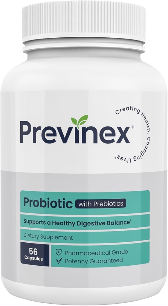 Probiótico - Probióticos avanzados de fuerza w / Prebióticos: 30B CFU's - Digestión, post-antibiótico, Salud de colon, Gut Health &amp; Immune System Support - Estante estable, resistente al ácido, alta potencia
