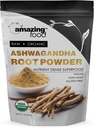 Sorprendente comida Ashwagandha Root ← 1 Lb Powder ← USDA Certified Organic Supplement Silencio Vegan Silencio No-GMO Silencio Gluten Free ← Made in USA