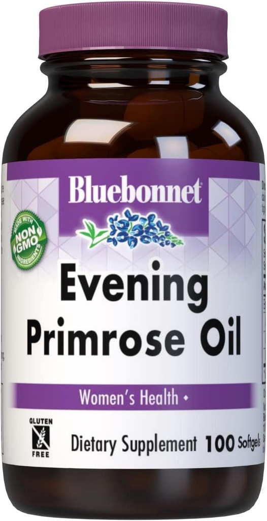 BlueBonnet Evening Primrose Oil Softgels, 500 mg, 100 Conde (743715009189)