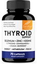 Complejo de apoyo a los tiroides de Sandhu con Selenium, Zinc, Iodine, L Tyrosine, Ashwagandha ← Puro Health Supplement for Women &amp; Men TEN70 Count, 35 Days Supply