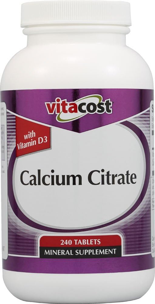 Citrato de calcio con vitamina D3-1000 mg por ser - 240 Tabletas