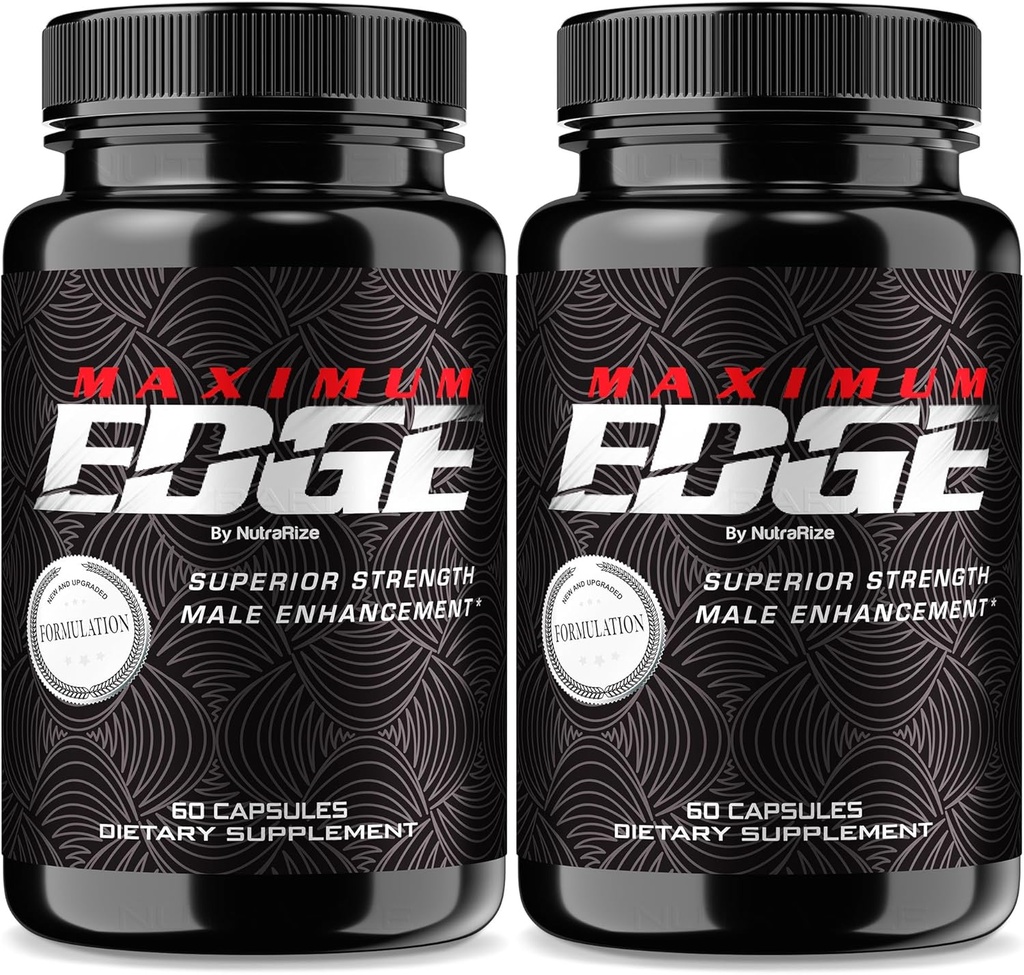 (2 Pack) Maximum Edge Male Pills - Maximum Edge Capsules for Men, Full Daily Formula for General Wellness and Peak Performance, MaximumEdge Advanced Dietary Supplement, Reviews (120 cápsulas)