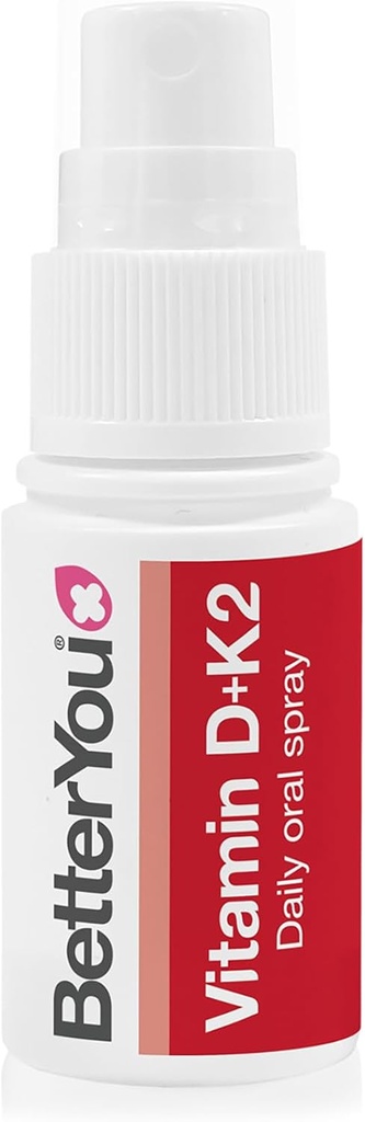 BetterYou D3000 and K2 Vitamin D Daily Oral Spray - Alternativa Conveniente para Tablets - Soportes Bone Health and Boost Immune System - Prevents Blood Clotting - Natural Peppermint Flavor - 0.4 oz