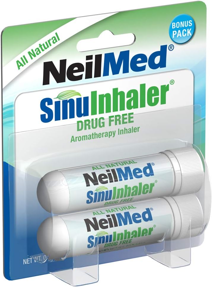 NeilMed SinuInhaler Natural Non Medicated Aromatherapy Inhaler (Bonus Pack) 2 Conde (Pack of 1)