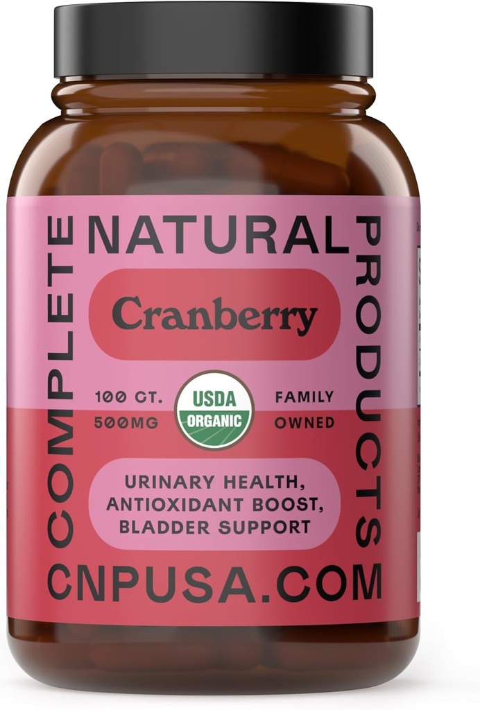 Cápsulas ecológicas de arándano 500mg ← Planta-Basada, Vegan, No GMO, No Fillers Silenciosos Apoyos Urinary Tract &amp; Bladder Health ← Orgánica Cranberry Powder Suplemento