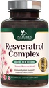 Resveratrol Supplement 1800mg - Extra Strength Antioxidants for Healthy Aging & Immune Support - Heart Health & Cellular Energy Support - Non-GMO, Bioavailable Trans-Resveratrol - 120 Vegan Capsules