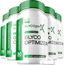 LIVORKA 5 Pack - Glycogen X Glyco Optimazer, Glyco X Optimizer Glycogen, GlycogenX, Glycogen Support, GlycogenX Support, Glycogen X, GlycogenX Glyco Optimizer, Glycogen Optimizer 600MG, 150 cápsulas