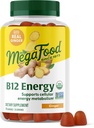 MegaFood Vitamina B12 Gummies de energía - Vegan - Con Metil B12 Vitaminas para apoyar la producción de energía celular - Ginger - Daily Vitamin B12 Suplemento - USDA Organic - 70 Gummies, 35 Servimientos