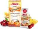 CATALO Vitamin C Formula - Acerola Cherry Extract, 200mg Vitamin C per Serving, Skin Rejuvenation, Collagen Production, Delicious Orange & Pineapple Flavor, 60 Chewable Tablets