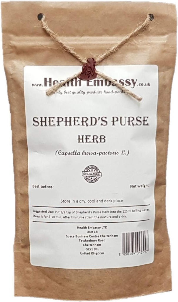 Health Embassy Shepherds Purse Herb ← Capsella bursa-pastoris ← Herbal Tea (50g)