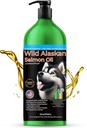Islandia Puro Salvaje Aceite de Salmón de Alaska para perros &amp; gatos, Aceite de Pesca Omega-3, Suplemento líquido para mascotas, soporta Sistema Inmunitario &amp; Salud del Corazón, 33oz