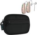 Beautyflier Hearing Aid Pouch, Hearing Aid Case Pocket Size, Hearing Amplifier Carrying Storage Bag, Cochlear Implant Accessories, Hearing Device Mini Wallet Purse (Case Only)