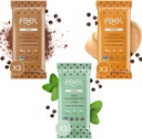 Feel Vegan Protein Bars | Chocolate Lovers | Keto | Gluten Free | Organic | Lions Mane | Chaga | Ashwagandha | 15g Protein | Low Sugar | Non GMO | Sunbutta + Brownie + Mint - 9 Pack