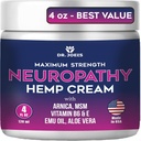 Crema de Neuropatía del Dr. JOEL - Crema de Alivio Nerve de máxima fuerza para Pies, Manos, Legs- 4 OZ Grande - Hecho en EE.UU.