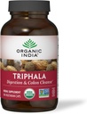 ORGANIC INDIA Triphala Capsules Orgánico - Suplemento herbario con Amla, Bibhitaki, Haritaki, Digestión > Apoyo al sistema inmunitario, Adaptógeno, Vegan, USDA Orgánica certificada - 180 cápsulas