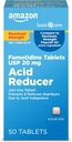   Basic Care Maximum Strength Famotidine Tablets 20 mg, Acid Reducer for Heartburn Relief, 50 Count